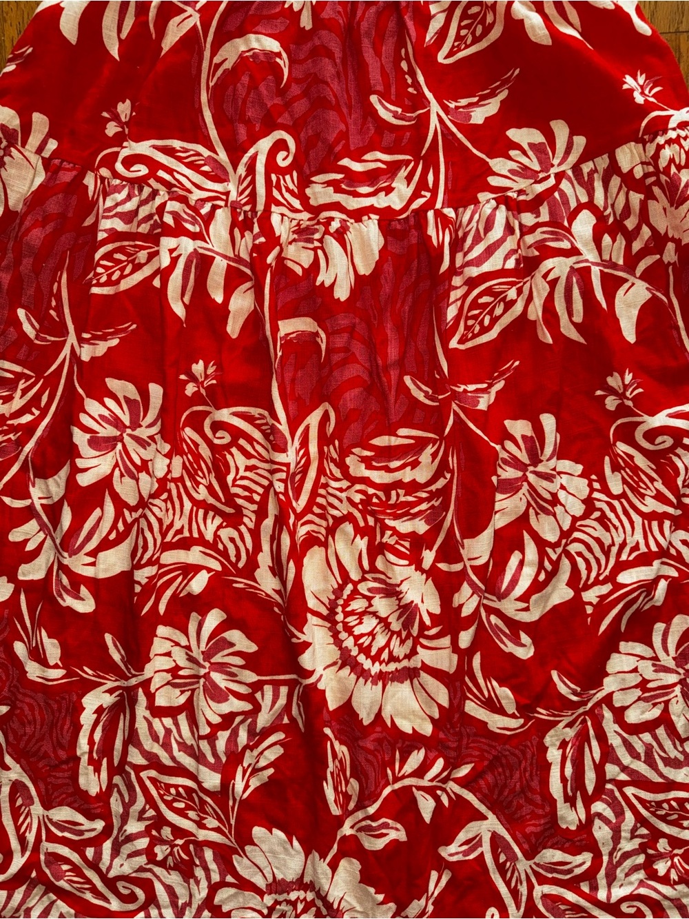 NWT Anthropologie Paper Heart Red Floral two piece Maxi set - Picture 12 of 13